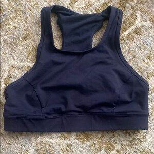 Lululemon navy Racerback Sports Bra with Wide Supportive Band size 8